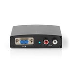 NEDIS Convertisseur HDMI T | Entrée HDMIT | VGA Female / 2X RCA femelle | 1 voie | 1280 x 768 | 1,65 Gbps | Aluminium | Anthracite