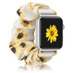 Scrunchie Strap Compatible with Apple Watch Bands 38mm 40mm, Elastic Watch Band Women Girls Printed Fabric Bracelet Strap for Apple iWatch Series 6 5 4 3 2 1