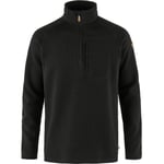 Fjällräven Mens Övik Fleece Half Zip (Svart (BLACK/550) X-large)