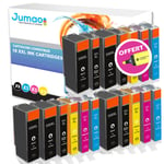 18 cartouches type Jumao compatibles pour Canon PIXMA MG5450 5550 5650 6350 7550 +Fluo offert