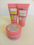 SOAP & GLORY ‘THE RIGHTEOUS BUTTER’ BODY BUTTER 50ml + 2 x Hand Food 50ml each