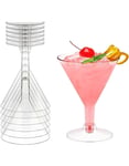 6 st Återanvändbara Martini Drinkglas i Plast 230 ml