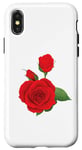 Coque pour iPhone X/XS Rose rouge