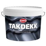 Gjøco Takdekk Sort – maling for takstein og platetak 10 liter