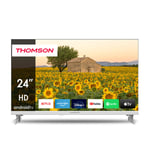 TV LED Thomson 24HA2S13CW 60 cm HD Android TV Blanc avec garantie 2 ans - Neuf