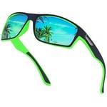 OJIRRU Lunettes de soleil homme polarisées Lunettes de sport UV400 Lunette polarisante peche pour hommes femmes cyclisme course golf