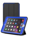 Sturdy Heavy Duty Shockproof Protection Folio Stand Case For iPad Mini 4/5 Blue
