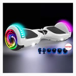 LYH Hoverboard Self balancing hoverboard for kids and adults,Connect Bluetooth to play music,Can load 100KG, maximum speed 17KM/H, maximum mileage about 22KM (Color : A)