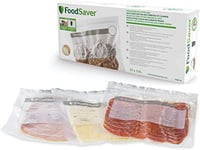 FoodSaver sacs de mise sous vide réutilisables avec fermeture zip à glissière Automatique | Pour les appareils de mise sous vide alimentaire FoodSaver | Sans BPA | 3,8 litres | Lot de 20