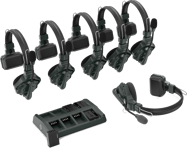 Solidcom C1 Full Duplex Wireless Intercom System Med 6 headsets