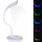 LED Desk Lamp Table Reading Light RGB Symphony Touch Dimming Eye Protection GF0