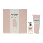 Abercrombie Fitch Authentic Woman 2 Piece Gift Set: EDP 50ml - Body Lotion 200ml