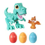 Play-Doh Nerf Pate A Modeler - Dino Crew, Croque Dino, Jouet pour Enfants avec bruits rigolos de Dinosaure - Multicolore
