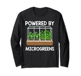 Powered By Microgreens Gardener Urban Farming Long Sleeve T-Shirt