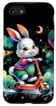 Coque pour iPhone SE (2020) / 7 / 8 Bunny Riding Trottinette électrique Motif lapin