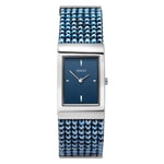 Seksy Rocks Ladies Watch With Blue Dial and Blue Stone Set Strap 40014 .