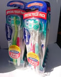 Wisdom Medium Head Xtra Clean toothbrush 24 brushes gum protection FASTP&P