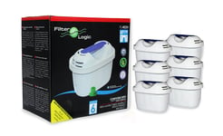 Universal 6 Pack of Water Filter Cartridges to fit Brita Fill & Enjoy Fun Jug
