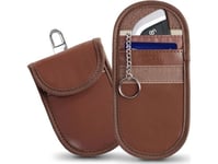 Tech-Protect Tech-Protect Key Pouch Rfid Signal Blocker Klr100, Brown