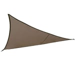Voile d'ombrage Triangulaire (L5m) Curacao Taupe