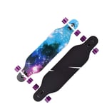 Tortoiseshell Longboards Skateboard 40 Inches/Longboard Cruiser Complete Maple Deck Downhill Freestyle - Blue Starlight