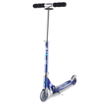 Micro Scooter in Blue Sprite Foldable Lightweight 2 Wheel Kickstand 100kg MAX UK