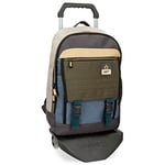 Adept Camper Laptop backpack with trolley Multicoloured 32x42x16 cms Polyester 13,3" 21.5L