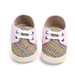 Baby Canvas Plaid Wild Soft Bottom Toddler Shoes P 6-9m