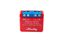 Shelly Plus 1PM Mini (GEN 3) WiFI-relé med effektmåling (230VAC)