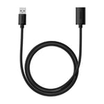 Baseus USB-A till USB-A förlängningskabel, 1m - Svart
