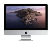 Apple iMac 54,6 cm (21.5') 4096 x 2304 piksler 8th gen Intel® Core™ i3 8 GB DDR4-SDRAM 256 SSD Alt-i-ett PC AMD Radeon Pro 555X macOS Catalina 10.15 Wi-Fi 5 (802.11ac) Sølv