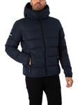 SuperdryCode Microfibre Mountain Puffer Jacket - Eclipse Navy
