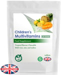 Children’s Multivitamin - 180 Tablets - Kids, Chewable, Tropical Flavour, UK (V)