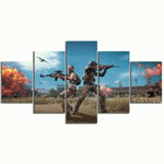120Tdfc 5 panel canvas wall artPUBG Playerunknowns Battlegrounds Game Large 5 Pieces Canvas Wall Art Modern Decoration Artwork Home Living Room birthday Gift