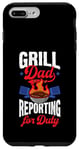 Coque pour iPhone 7 Plus/8 Plus Grill Dad se présente au travail, le 4 juillet, papa, blague