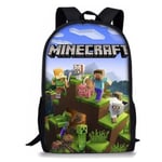 Minecraft Ryggsäck Barn Skola Väska Resa Organizer D