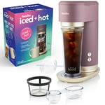 Breville Iced+Hot Coffee Maker | Plus Coffee Cup with Straw | Brews Hot Filter Coffee To Enjoy Alone or Over Ice | Café Mocha [VCF164]