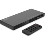 DIGITUS DS-55345 Matrisbrytare HDMI 4x2-4 ut 2 - UHD 4K30 Hz HDTV 3840 x 2160p - HDCP 1.4 HDMI 1.4b - Multivision