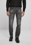 Brandit Svarta stentvättade jeans herr (black,32/32)