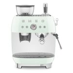 Smeg EGF03PGUK 50s Style Espresso Coffee Machine With Pump Pastel Green