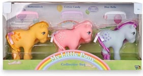 My Little Pony Retro Collector 3 Pack, Cotton Candy, Butterscotch, Blue Belle