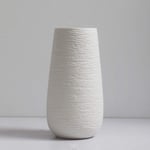 Bespeture White Vase for Flowers Ceramic Modern Simple Ideal Decorative Home Office Living Room Kitchen Office (White C)