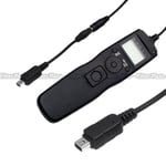 LCD Timer Remote Shutter Release Cord for Olympus EM5 E620 EPL3 2 EPM1 EP1 E-PM1
