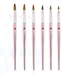 6 st Nail Art Penslar, Nail Painting Pen Design Kit Extension Gel Pensel Makeup Nail Art Tillbehör