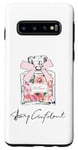 Galaxy S10 Stay Confident Flowers In Perfume Bottle For Women's & Girls Case
