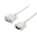 PNGKNYOCN RS232 serial cable DB9 male to female 2-3 cross extension cable for computer, printer, scanner (1.5M)