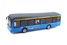 Bburago | City Bus | Navette aéroport à Portes ouvrantes | Reproduction de Voiture Miniature à échelle 1/64 | Rouge | Jouet pour Enfant à Collectionner | 32103