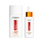 Loreal Revitalift Clinical VitaminC Serum or SPF50+Invisible Fluid for Face,30ml