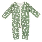 Alvi ® Pyjama Granite Animals graniitti vihreä/valkoinen