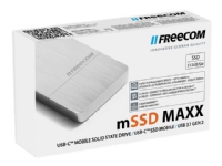 Freecom mSSD MAXX - SSD - 512 GB - extern (portabel) - USB 3.1 Gen 2 - borstad aluminium